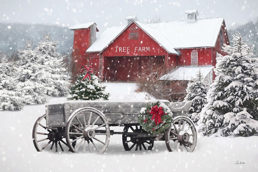 Tree Farm Wagon art print by Lori Deiter for $57.95 CAD