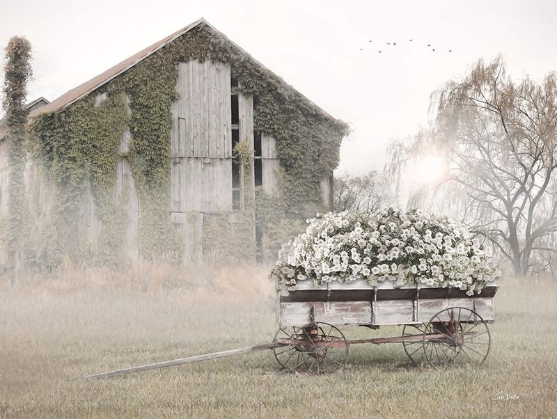 Country Flower Wagon art print by Lori Deiter for $57.95 CAD