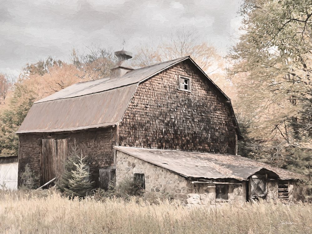 Autumn Barn art print by Lori Deiter for $57.95 CAD