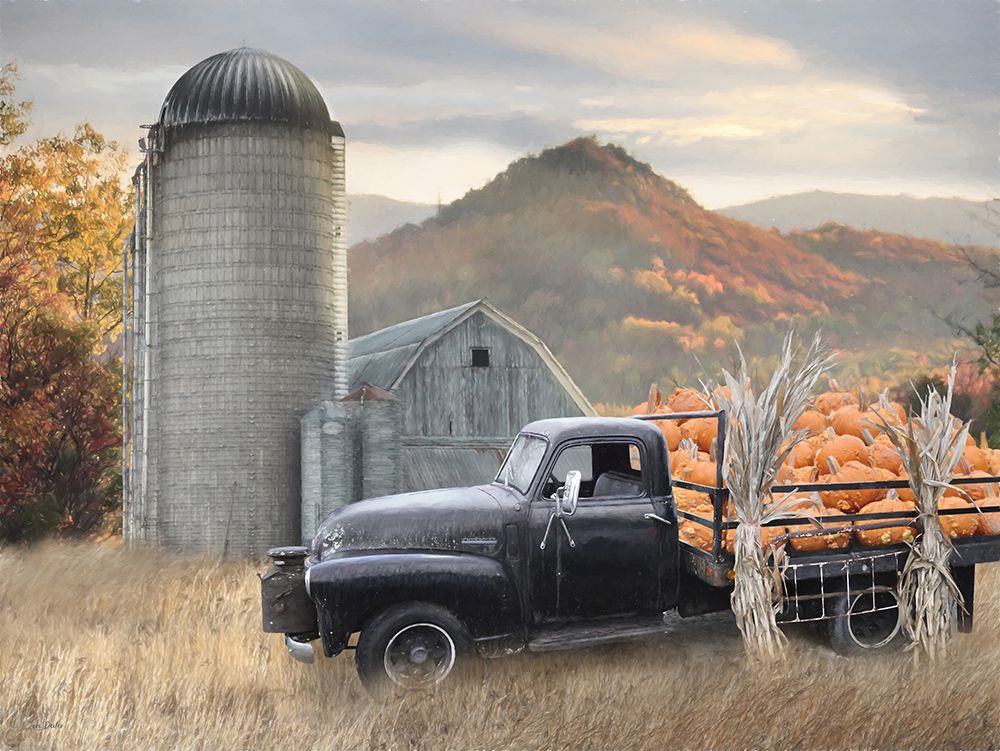 Autumn at the Pumpkin Farm art print by Lori Deiter for $57.95 CAD