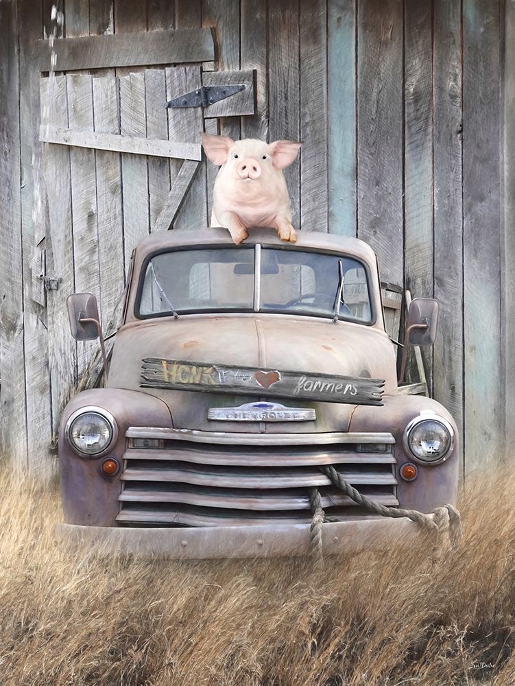 Honk if You Love Farmers art print by Lori Deiter for $57.95 CAD
