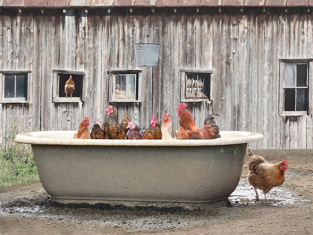 Country Bathtub art print by Lori Deiter for $57.95 CAD