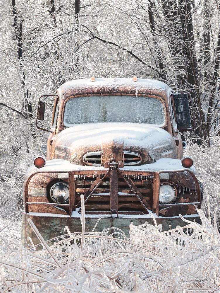 Icy Rustic Truck art print by Lori Deiter for $57.95 CAD