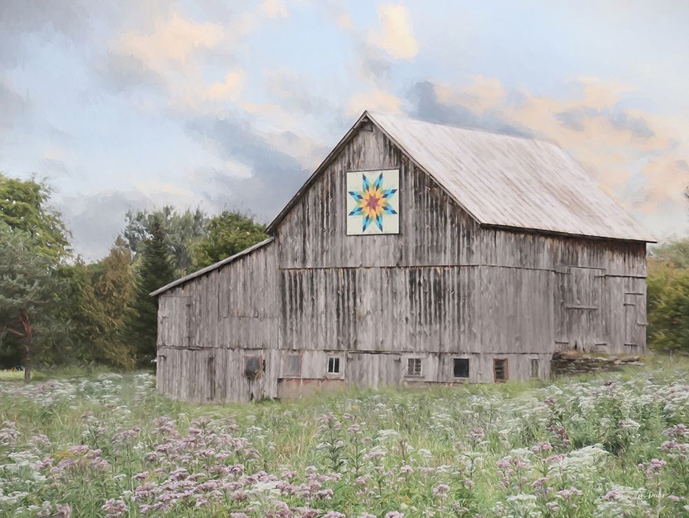 Colorful Quilt Barn art print by Lori Deiter for $57.95 CAD