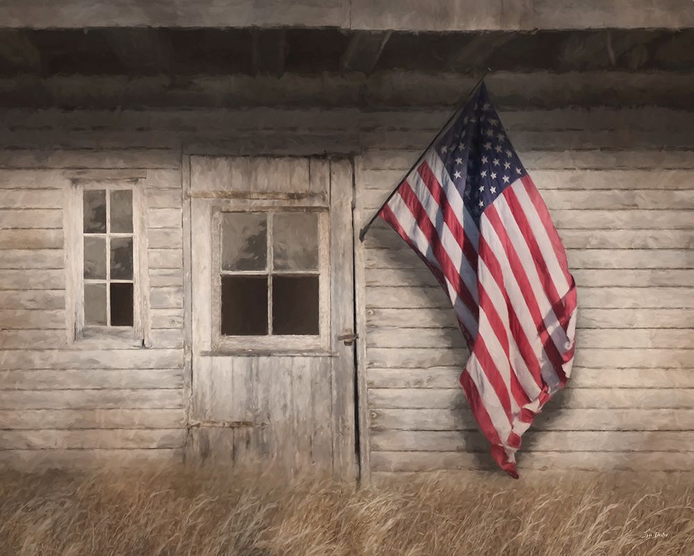 Rustic American Farmhouse art print by Lori Deiter for $57.95 CAD