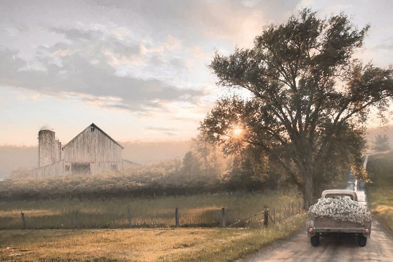 Sunrise over the Farm art print by Lori Deiter for $57.95 CAD
