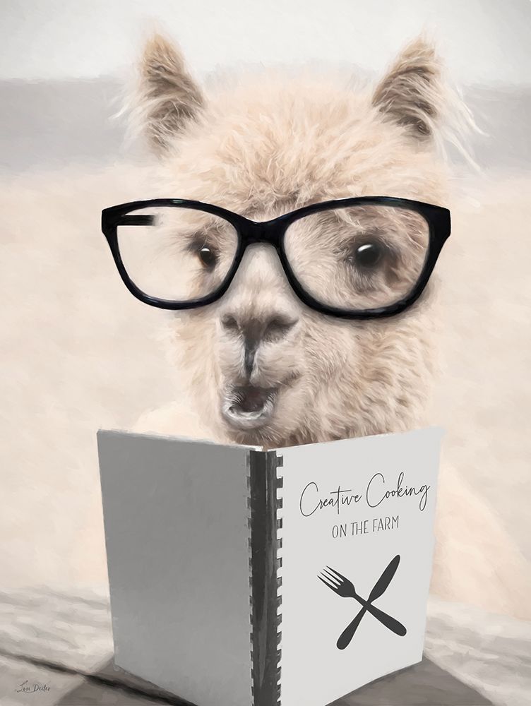 Cooking Alpaca art print by Lori Deiter for $57.95 CAD