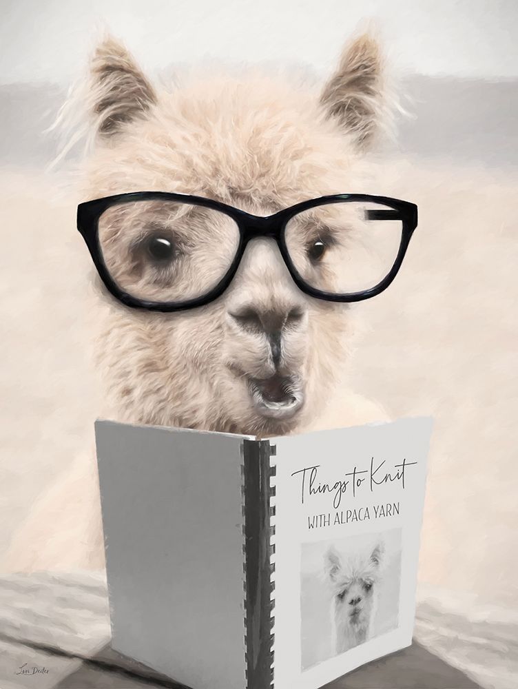 Things to Knit Alpaca art print by Lori Deiter for $57.95 CAD