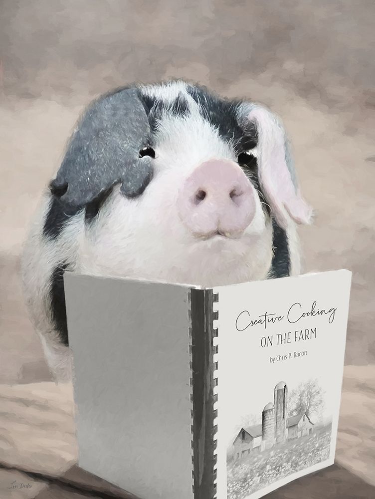 Creative Cooking Pig art print by Lori Deiter for $57.95 CAD