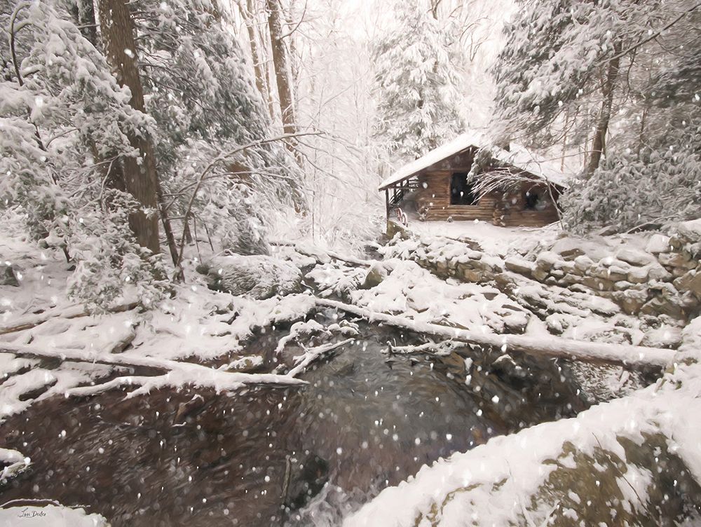 Winter Stream Hideaway art print by Lori Deiter for $57.95 CAD