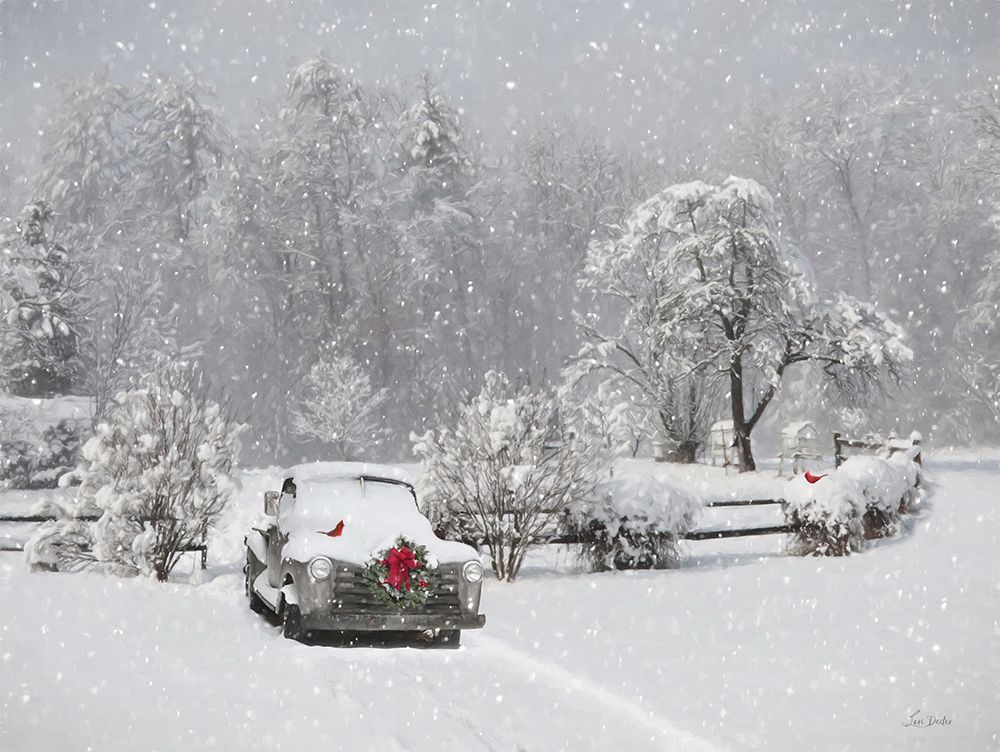 Country Christmas Truck art print by Lori Deiter for $57.95 CAD