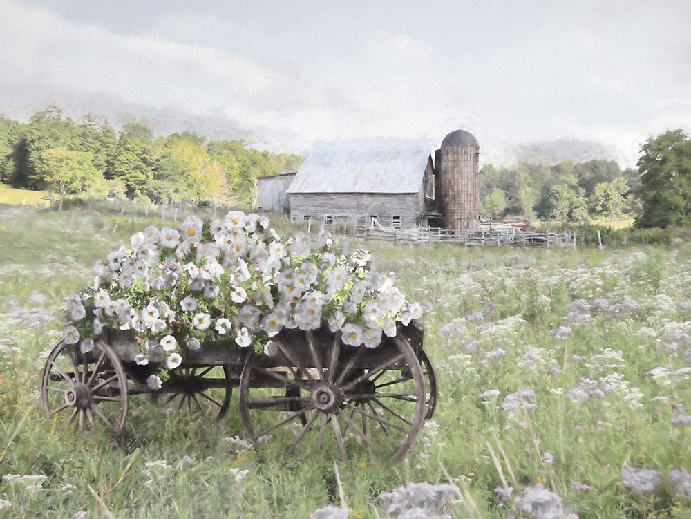 Wagon Wheel Garden art print by Lori Deiter for $57.95 CAD