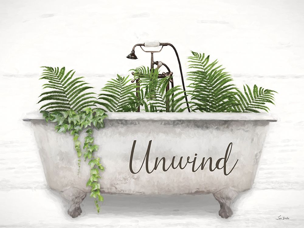 Unwind Bathtub art print by Lori Deiter for $57.95 CAD
