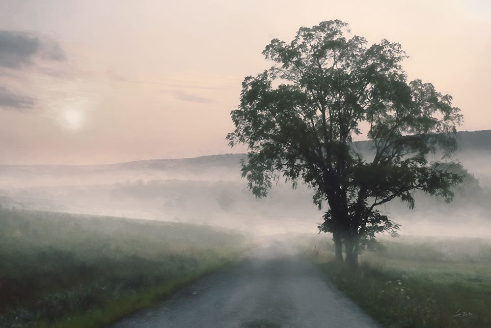 Foggy Country Road art print by Lori Deiter for $57.95 CAD