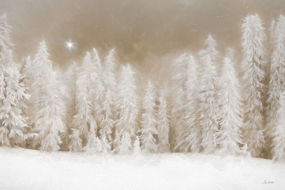 Peaceful Snowscape art print by Lori Deiter for $57.95 CAD