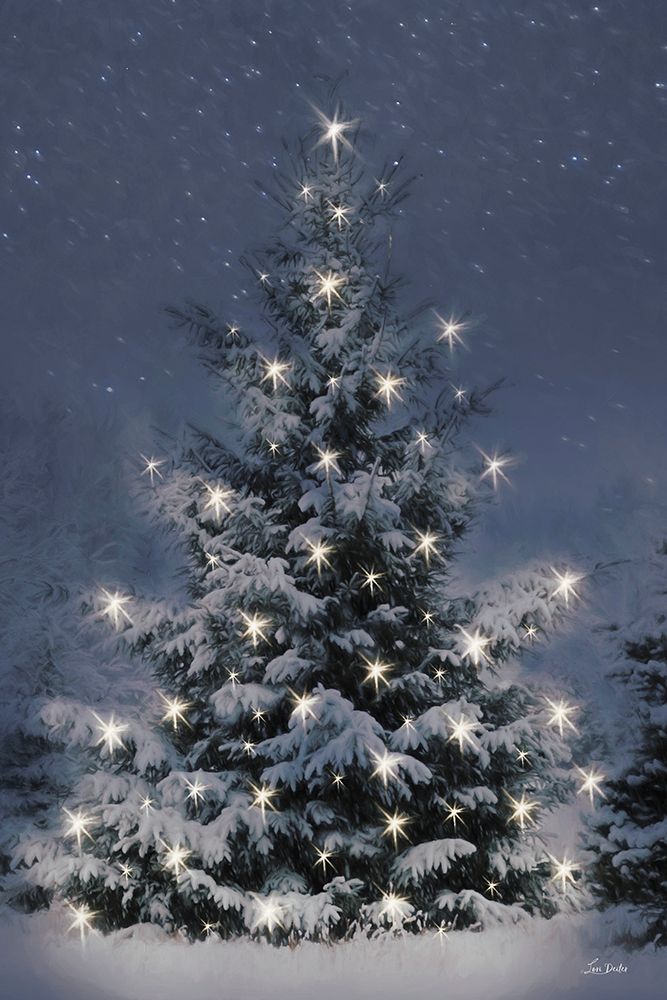 Twinkling Lights at Christmas art print by Lori Deiter for $57.95 CAD