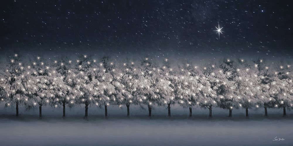 Starry Night at Christmas art print by Lori Deiter for $57.95 CAD
