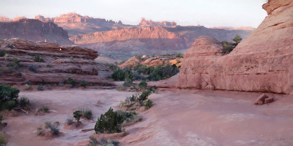 Desert Trail at Delicate Arch art print by Lori Deiter for $57.95 CAD