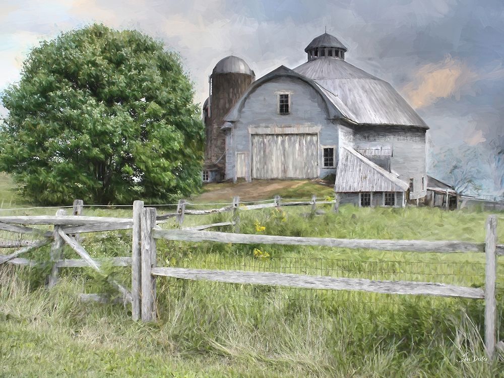Round Barn in Summer art print by Lori Deiter for $57.95 CAD