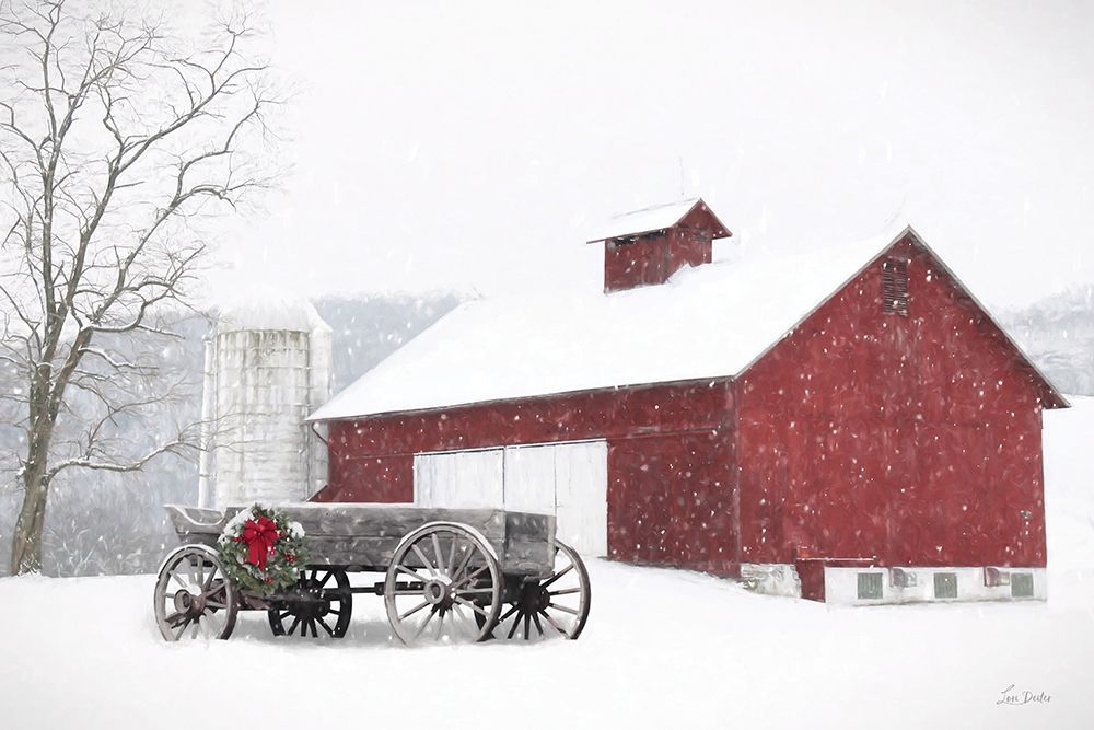Snowy Seasons Greetings art print by Lori Deiter for $57.95 CAD