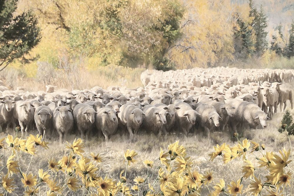 Herding the Sheep art print by Lori Deiter for $57.95 CAD