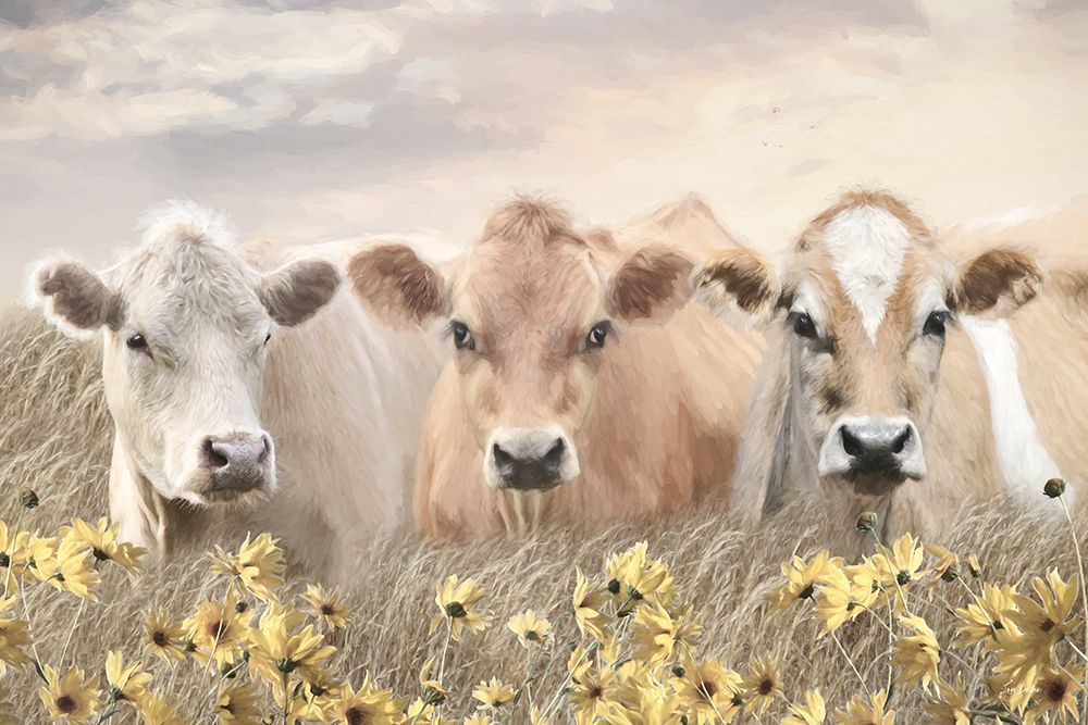 Trio of Cows art print by Lori Deiter for $57.95 CAD