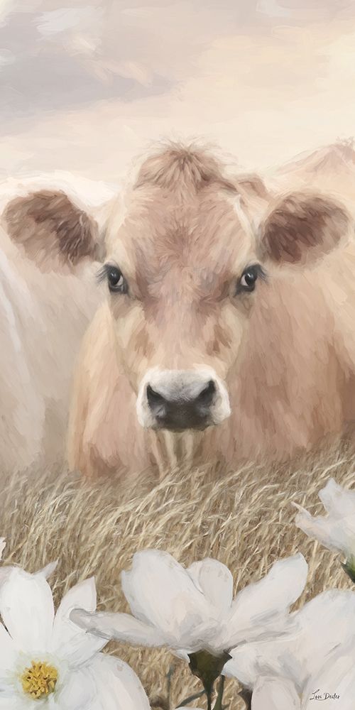 Floral Cow Trio II art print by Lori Deiter for $57.95 CAD