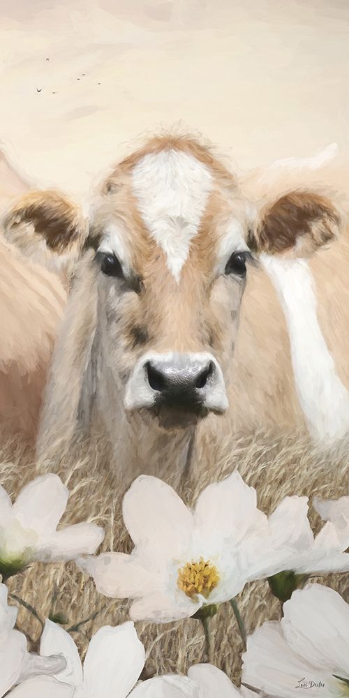 Floral Cow Trio III art print by Lori Deiter for $57.95 CAD