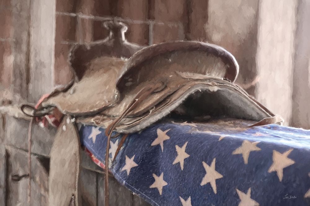 Patriotic Cowboy art print by Lori Deiter for $57.95 CAD