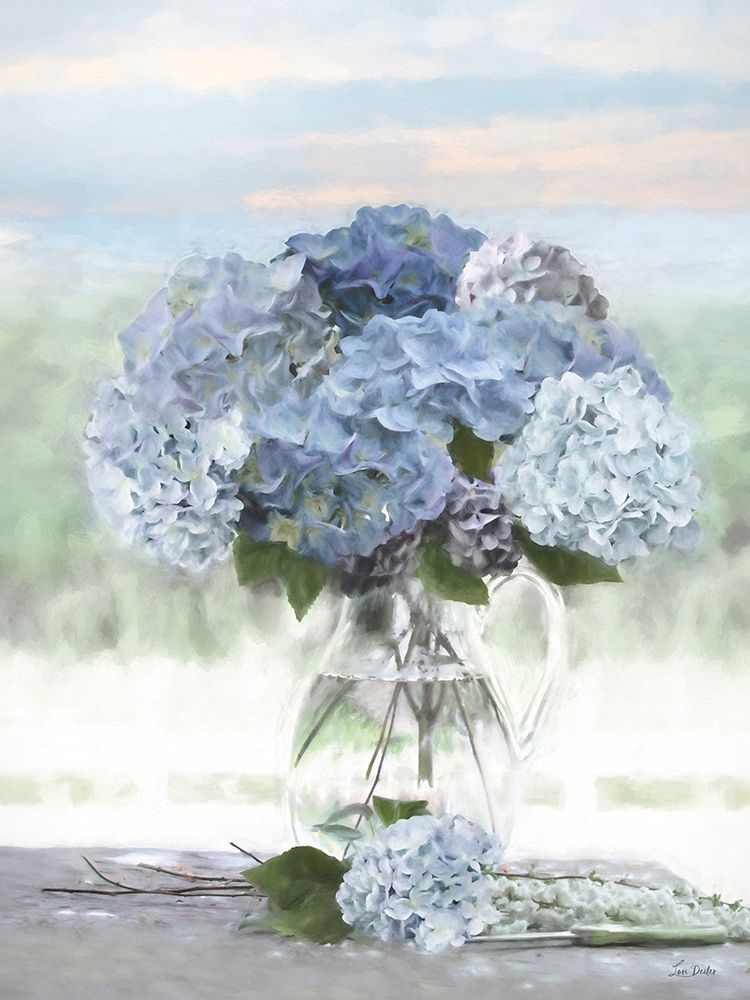 Sea-Kissed Hydrangeas art print by Lori Deiter for $57.95 CAD