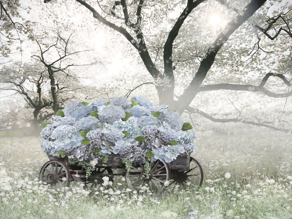 Misty Morning Flower Wagon art print by Lori Deiter for $57.95 CAD