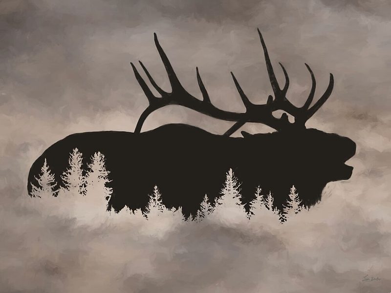 Woods Within Elk art print by Lori Deiter for $57.95 CAD