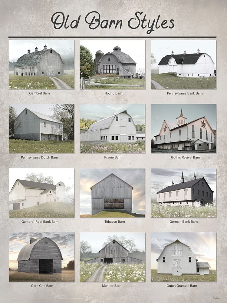 Old Barn Styles - with Landscapes art print by Lori Deiter for $57.95 CAD
