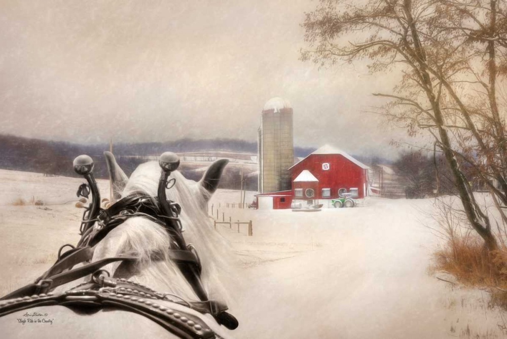 Sleigh Ride in the Country art print by Lori Deiter for $57.95 CAD