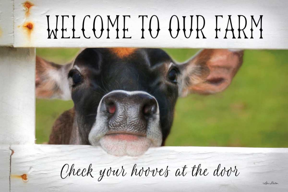 Welcome Cow art print by Lori Deiter for $57.95 CAD
