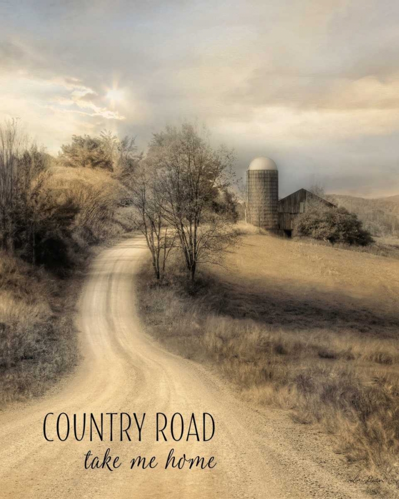 Country Road Take Me Home art print by Lori Deiter for $57.95 CAD