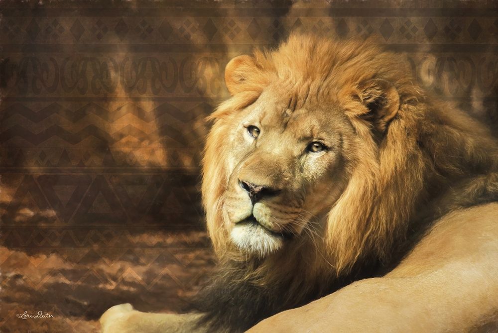 Tribal Lion art print by Lori Deiter for $57.95 CAD