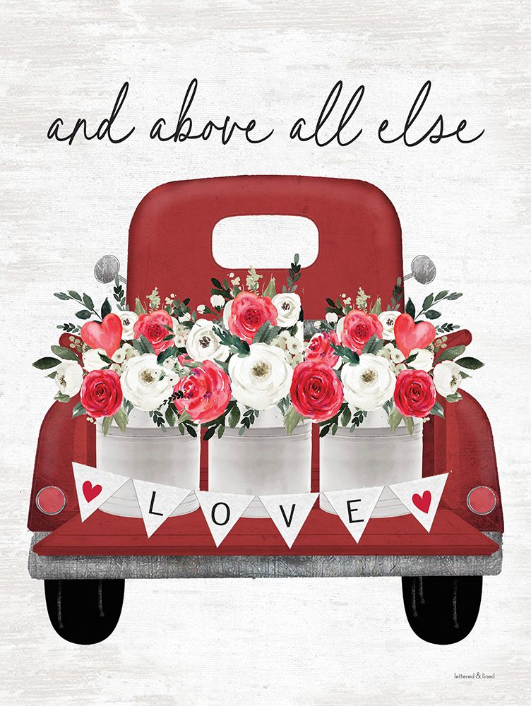 Love Truck art print by lettered And lined for $57.95 CAD
