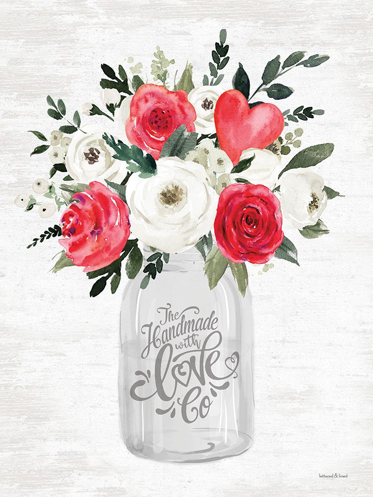 Handmade with Love art print by lettered And lined for $57.95 CAD