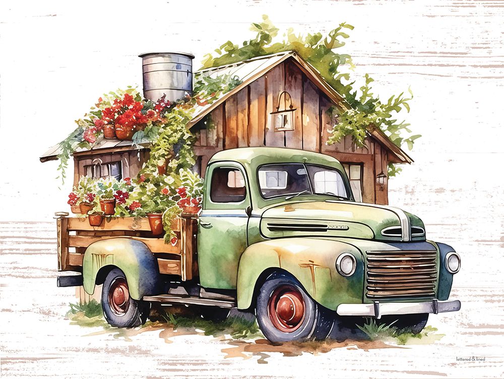 Flower Shed Delivery art print by lettered And lined for $57.95 CAD