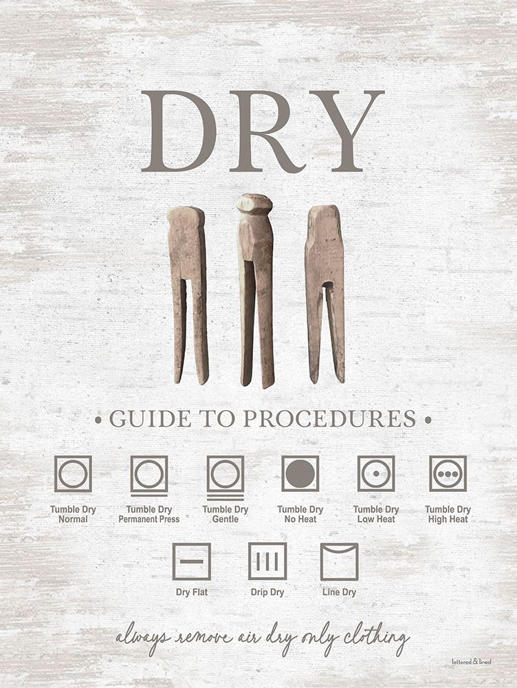 Heirloom Laundry Procedures II art print by lettered And lined for $57.95 CAD