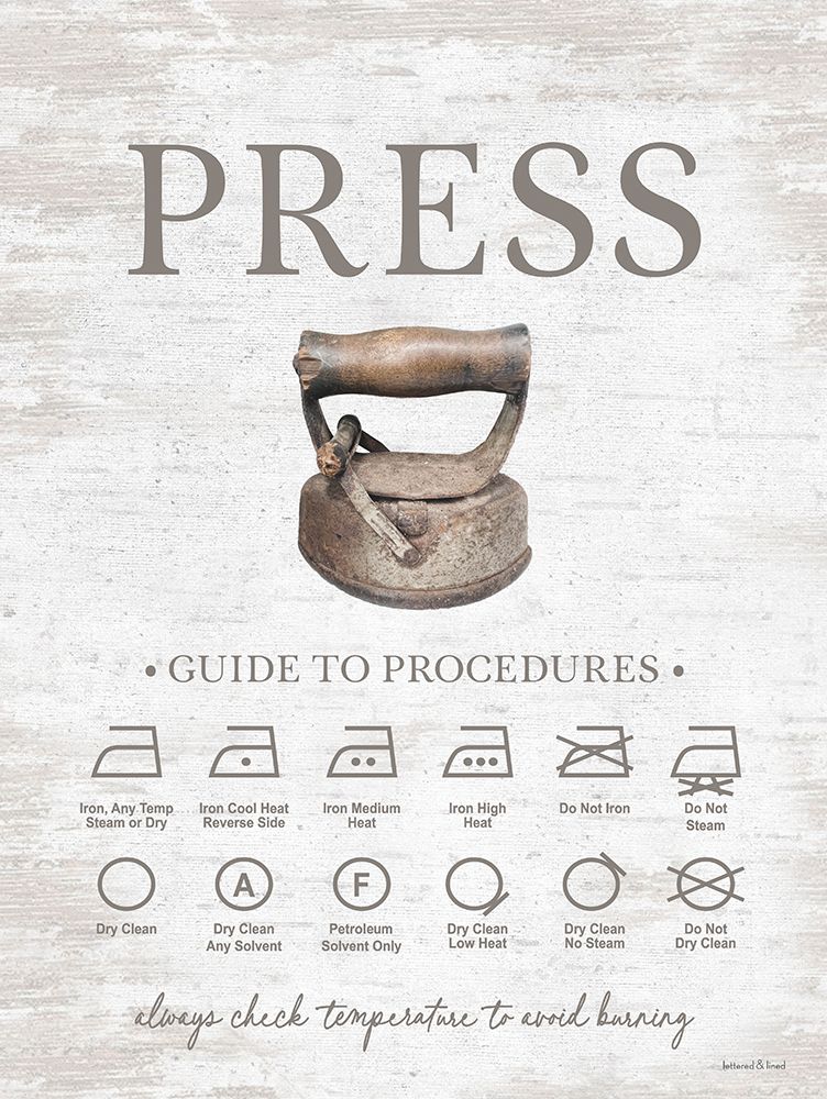 Heirloom Laundry Procedures III art print by lettered And lined for $57.95 CAD