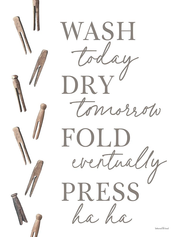 Laundry Schedule art print by lettered And lined for $57.95 CAD