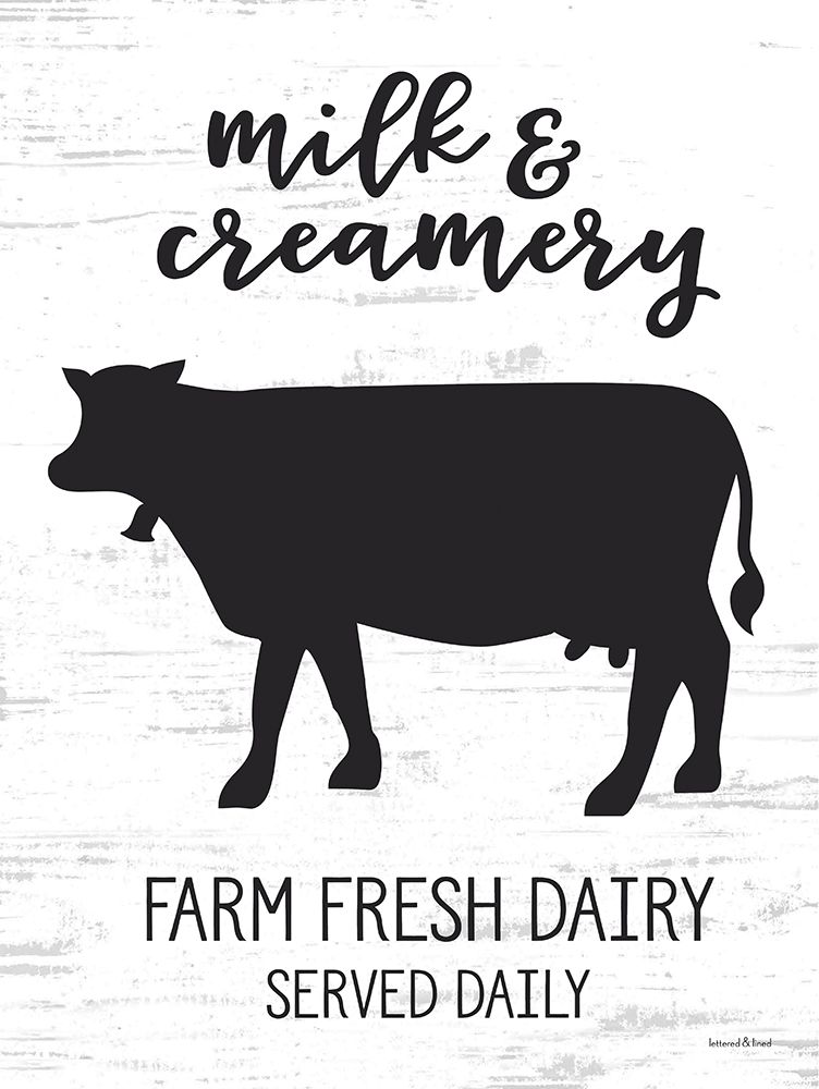Milk And Creamery art print by lettered And lined for $57.95 CAD