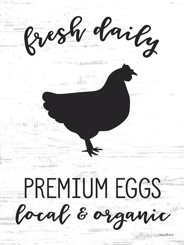 Premium Eggs art print by lettered And lined for $57.95 CAD