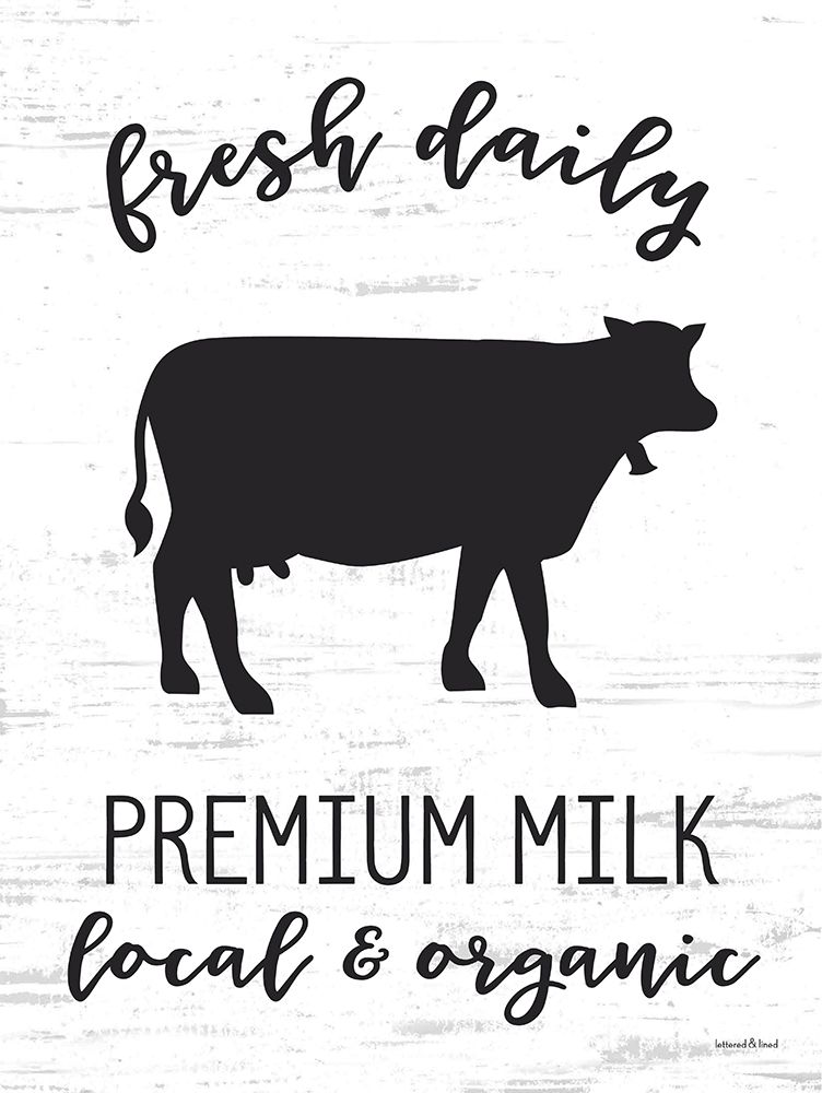 Premium Milk art print by lettered And lined for $57.95 CAD