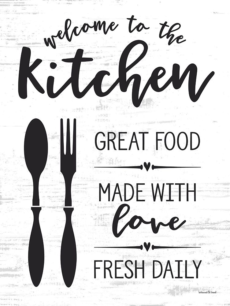 Kitchen Welcome art print by lettered And lined for $57.95 CAD