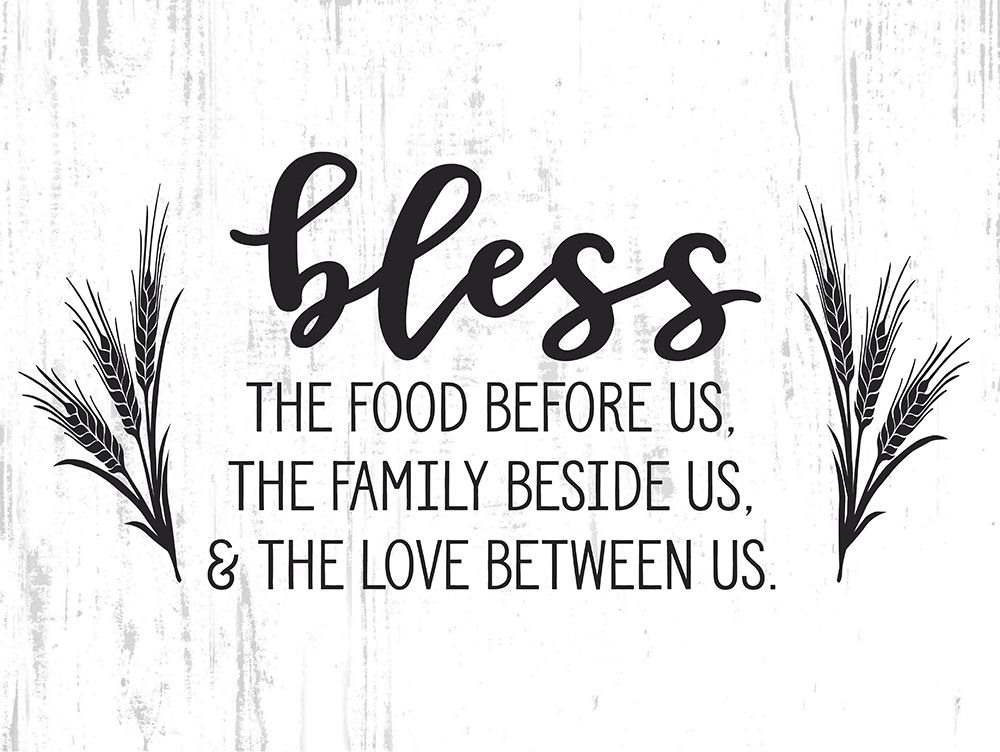 Bless the Food Before Us art print by Lettered And Lined for $57.95 CAD
