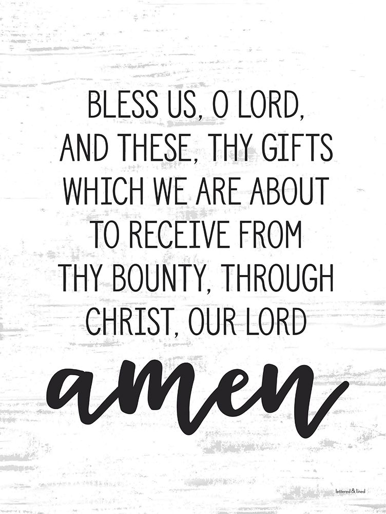 Bless Us art print by lettered And lined for $57.95 CAD