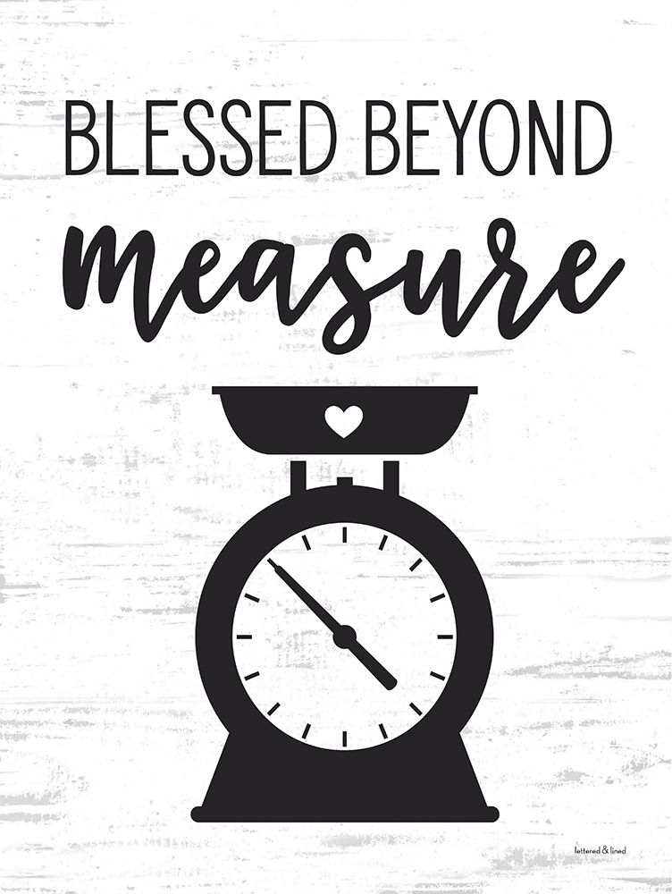 Blessed Beyond Measure art print by lettered And lined for $57.95 CAD